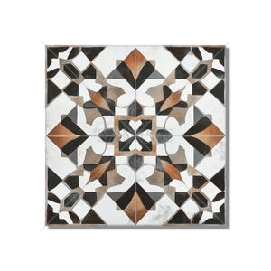 Rustic Black And Brown Ceramic Tile - Patterned Tile Backsplash - Kitchen Tile - Unique Fireplace Tile - Rustic Bathroom Tile Free Shipping