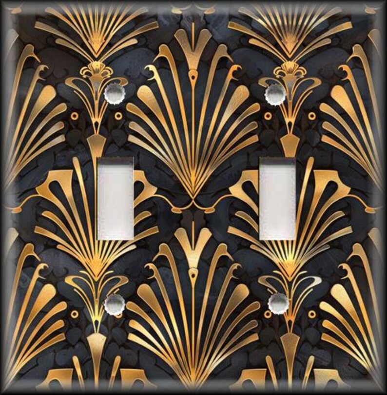 Art Deco Light Switch Covers