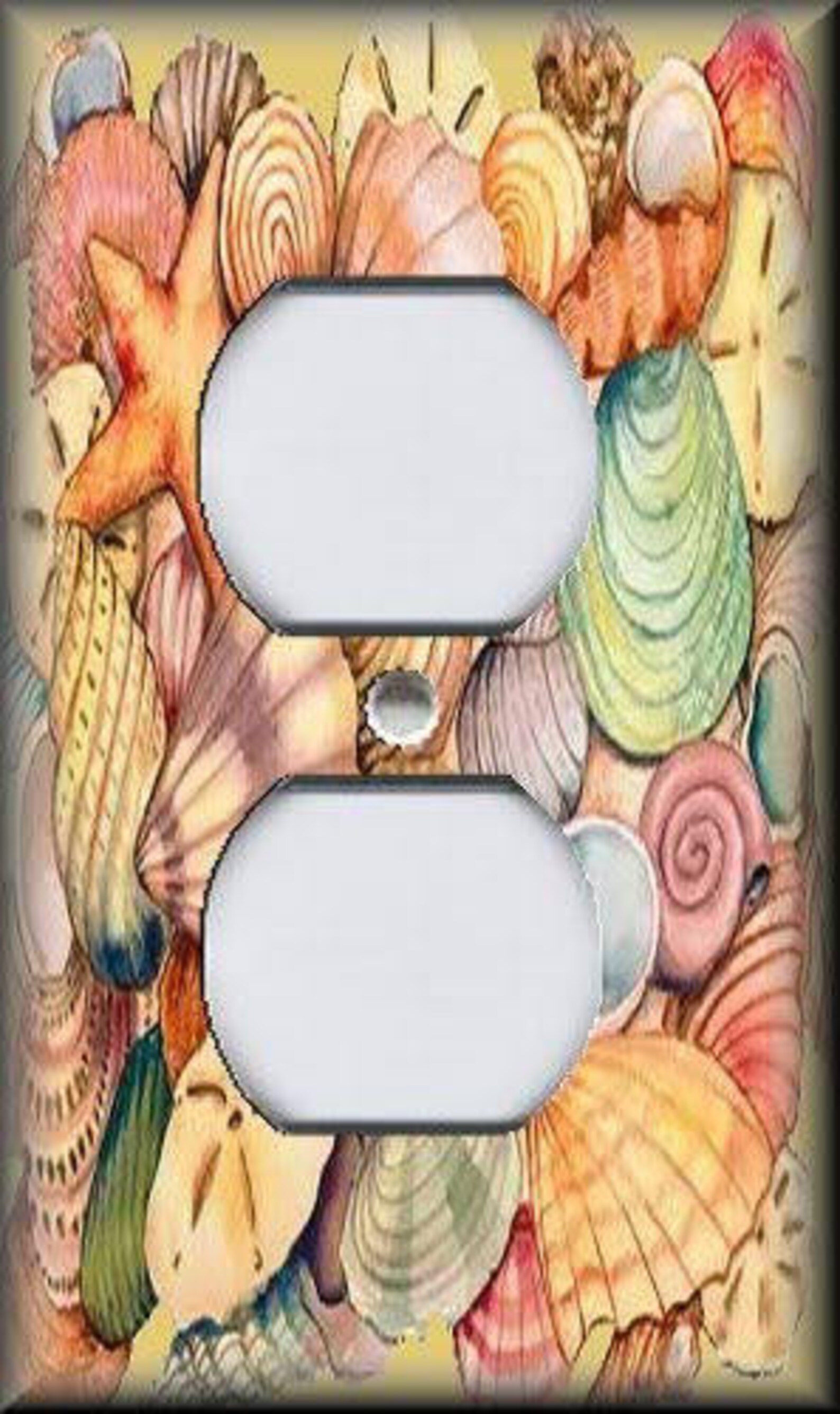 Colorful Beach Sea Shells Coastal Decor Beach Decor Metal - Etsy