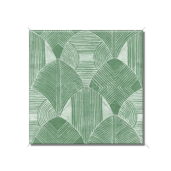 Green Ceramic Tile Vintage Art Deco Design Kitchen Backsplash Tile - Bathroom Tile - Ceramic Accent Tile Backsplash Tile Fireplace Tile