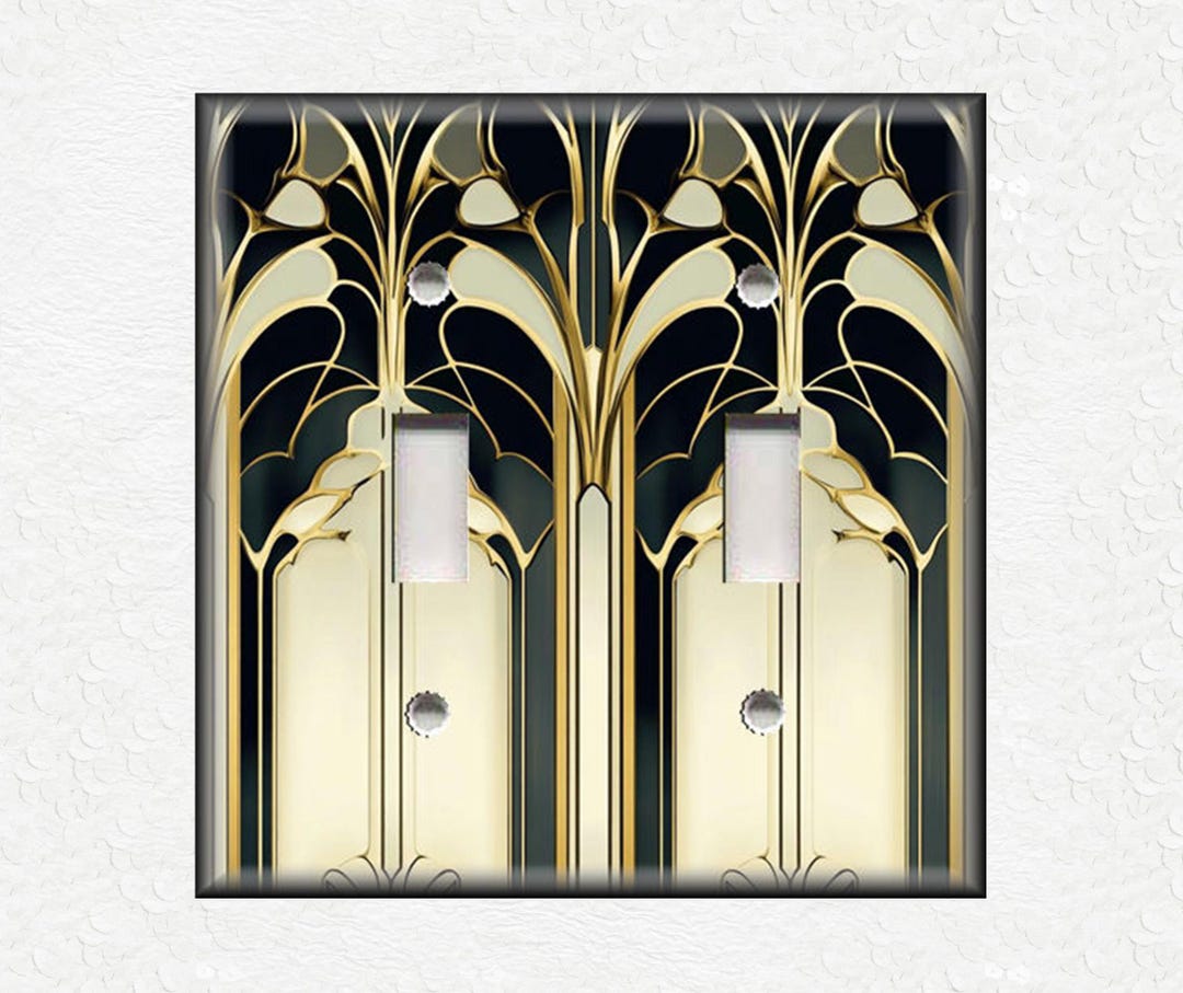 Art Deco Light Switch Coversnull
