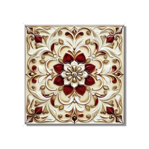 Red Ceramic Tile Unique Patterned Red Kitchen Backsplash Tiles Red Bathroom Tiles Red Accent Tiles Red Fireplace Tile