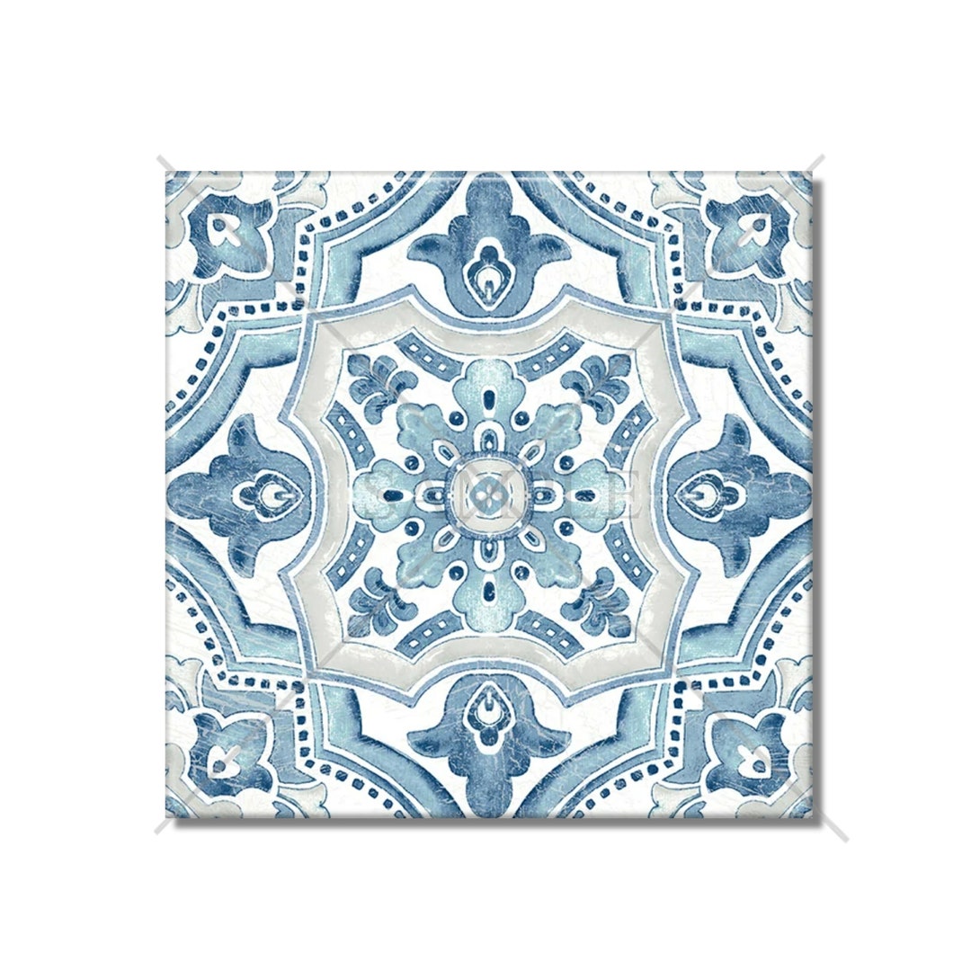 Blue and White Ceramic Tile Vintage Design Kitchen Backsplash Tile ...