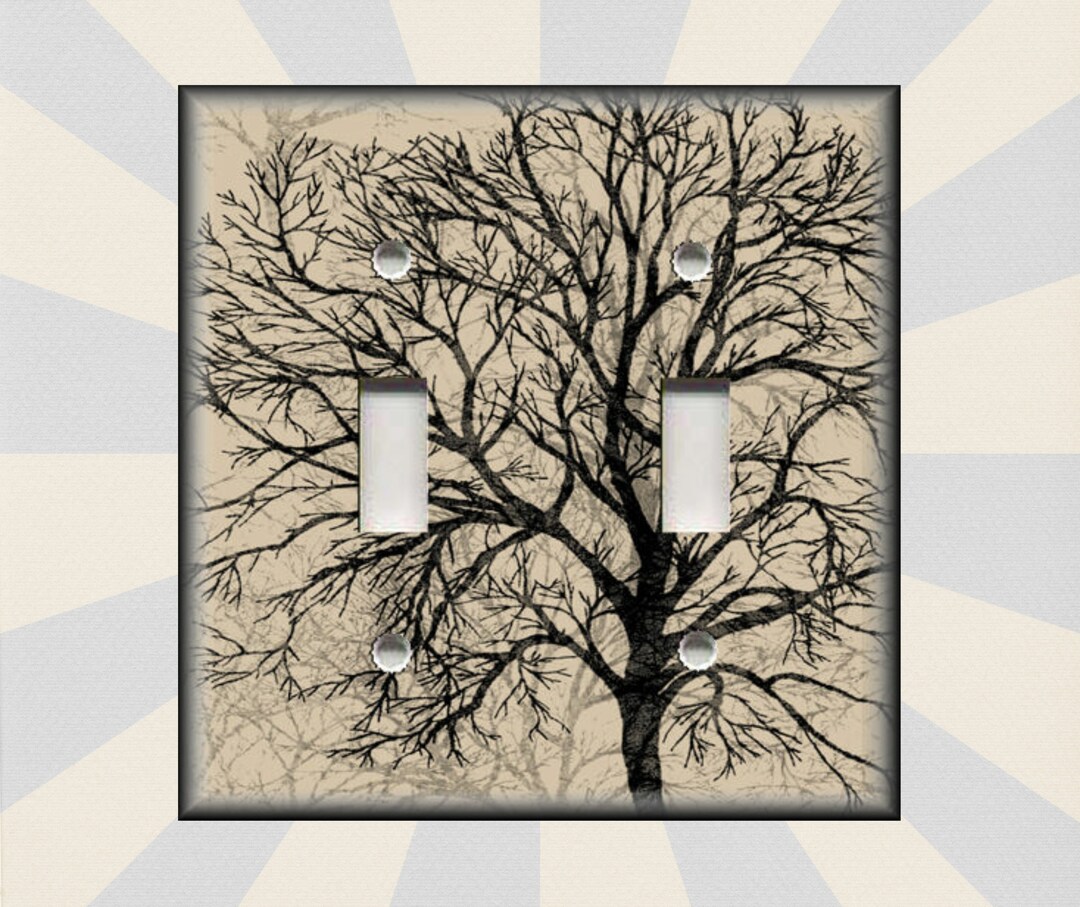 Tree Forest Decor Tree Art Nature Decor - Metal Light Switch Plates and ...