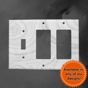 Over 7000 Designs Triple Combo Toggle Rocker Rocker Metal Switch Plate Cover - You Choose From Any Design I Offer Custom Made Switch Plates