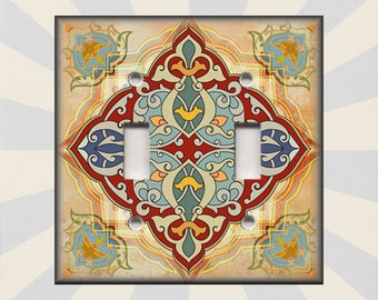 Moroccan Vintage Design Home Decor Moroccan Tile Decor - Metal Switch Plate Covers - Switch Plates And Outlet Covers - Home Decor