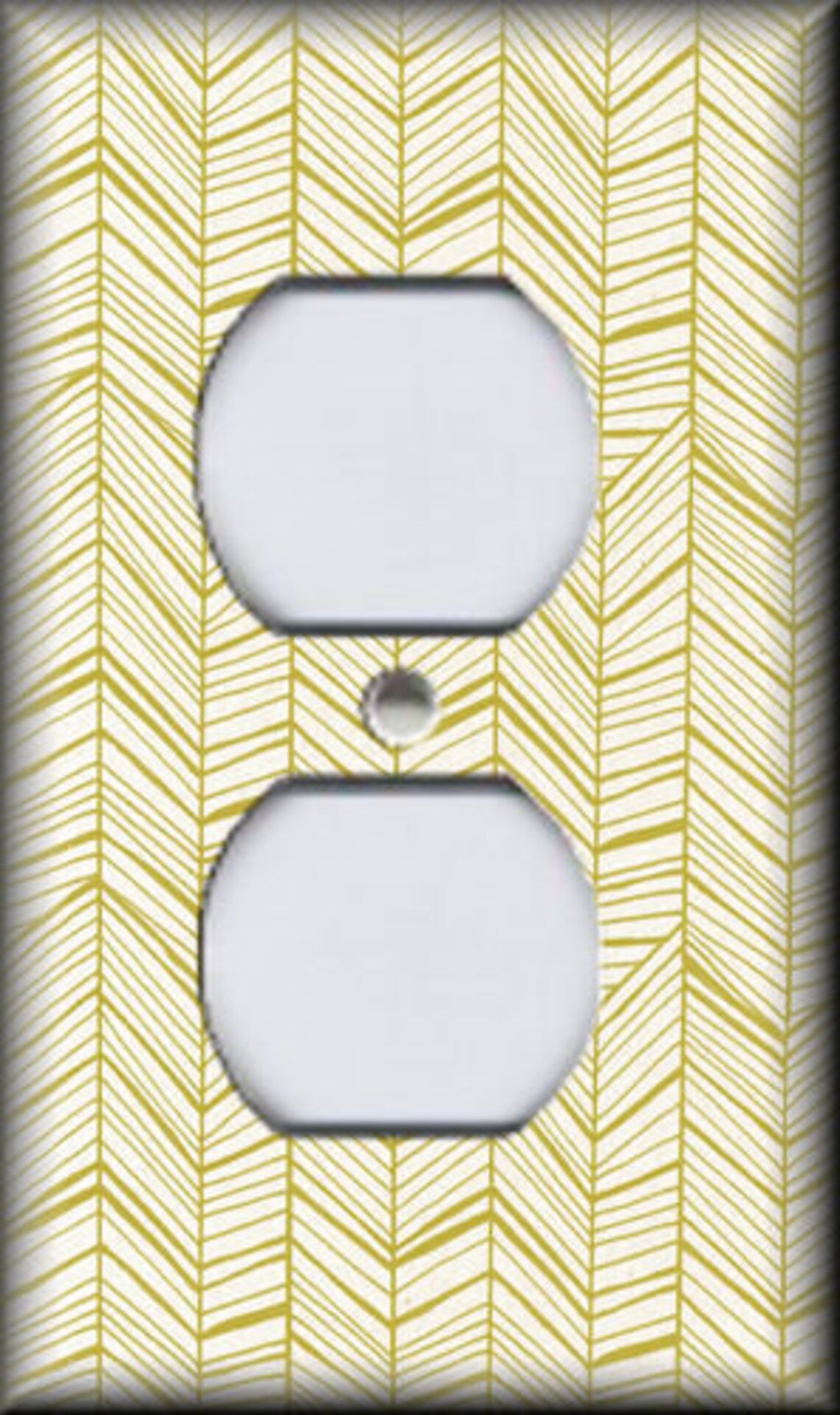 Metal Light Switch Plate Covers Yellow Gold Design Mid Etsy