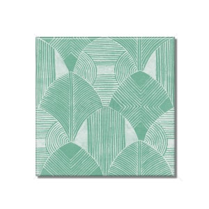 Seafoam Ceramic Tile Vintage Art Deco Design Kitchen Backsplash Tile - Bathroom Tile - Ceramic Accent Tile Backsplash Tile Fireplace Tile