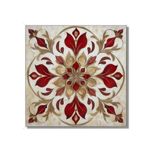 Red Ceramic Tile Unique Patterned Red Kitchen Backsplash Tiles Red Bathroom Tiles Red Accent Tiles Red Fireplace Tile