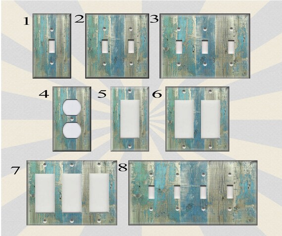 Metal Switch Plate Covers Beach Aged Painted Wood Design Blues Grey Beach Decor Metal Switch Plate Covers Beach Aged Painted Wood Design Blues Grey Beach Decor