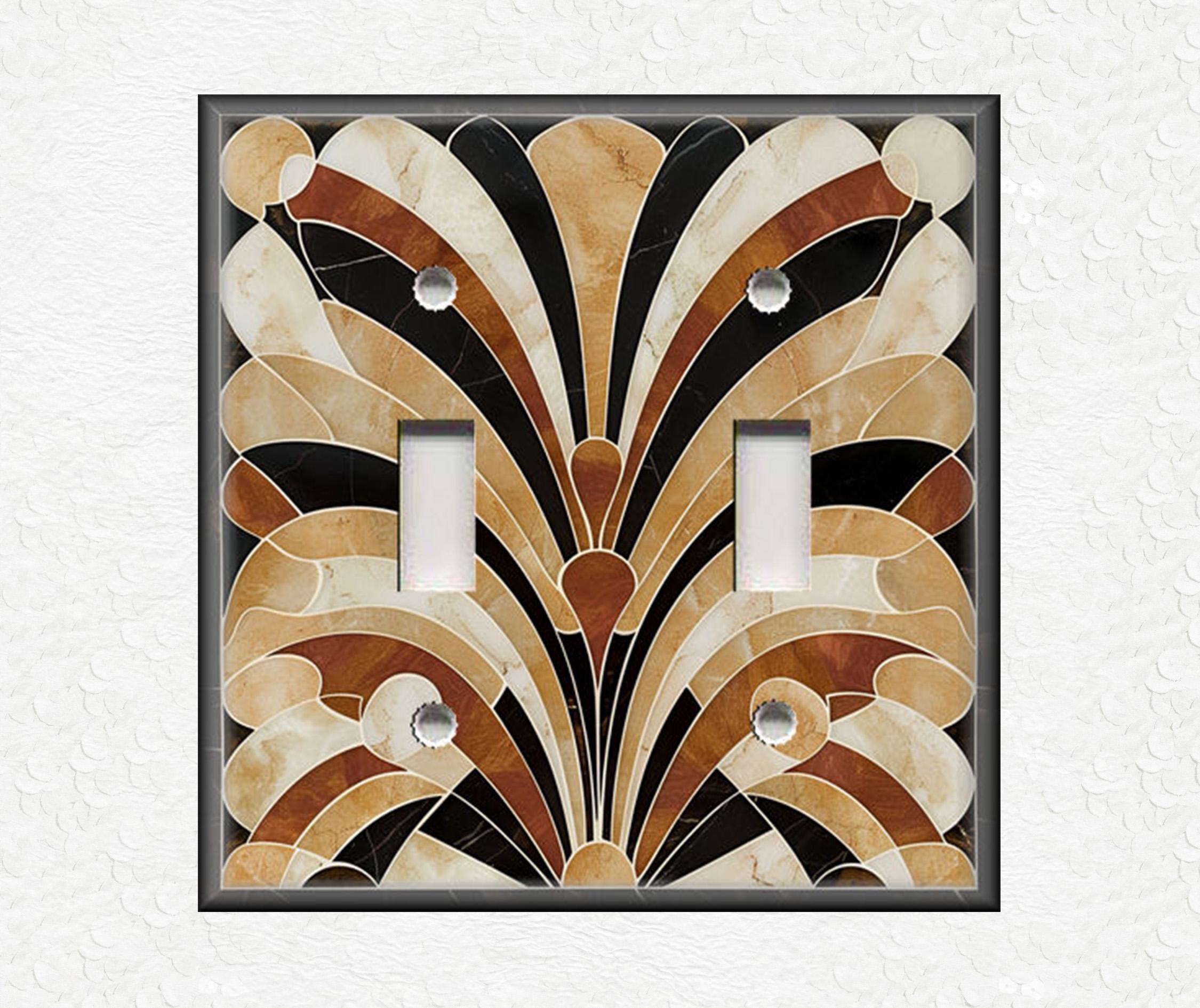 Art Deco Home Decor Metal Light Switch Plate Covers and Outlet Covers