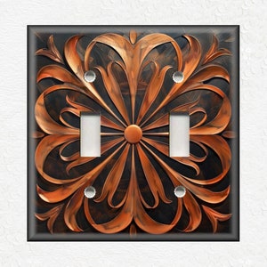 Copper Design Metal Light Switch Plate Covers And Outlet Covers - Copper Design Home Decor - Decorative Copper Wallplates - Copper Outlets