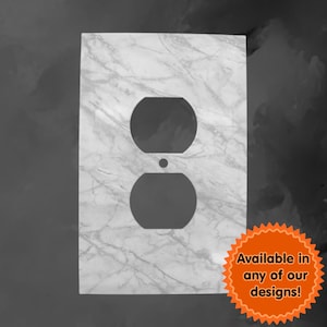 Over 7000 Designs Jumbo Oversized Outlet Cover Metal Switch Plate Cover - You Choose From Any Design I Offer - Custom Made Switch Plates