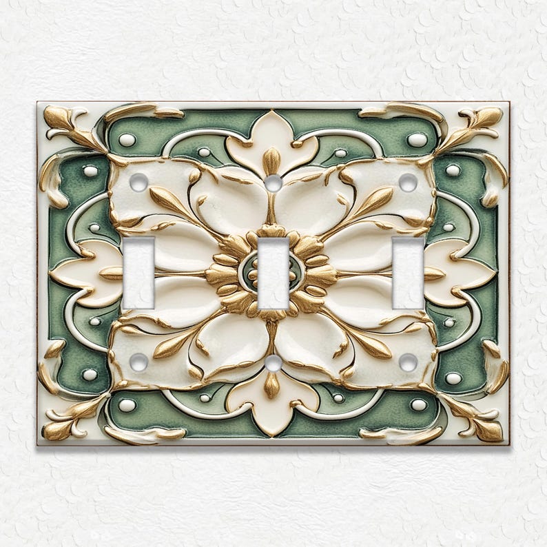 Decorative Printed Switch Plate - Electrical Switch Cover Wall Plate by Art Plates - Mucha: Bieres De La Meuse main image 1