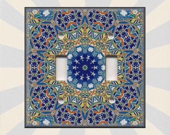 Vintage Moroccan Decor Tile Design - Metal Light Switch Cover - Decorative Switch Plate Covers And Outlet Covers Luna Gallery Free Shipping
