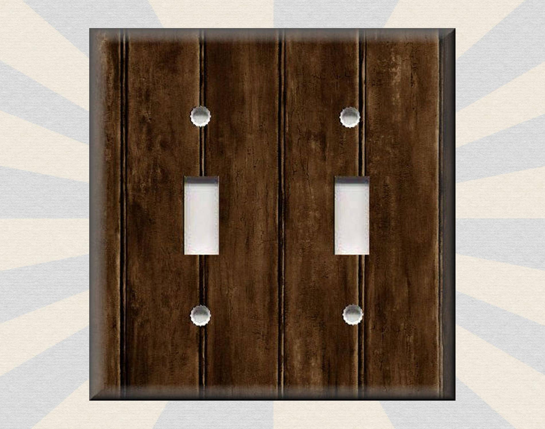 Rustic Brown Stone Rock Image Cabin Home Decor Metal Light Switch Plate Cover Rustic Brown Stone Rock Image Cabin Home Decor Metal Light Switch Plate Cover