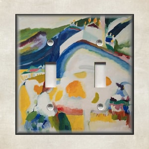 Kandinsky Art Decor Abstract Expressionism Decor Light Switch & Outlet Covers Metal Art Switch Plates And Outlets - Home Decor