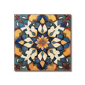Vintage Moroccan Tile Backsplash Tile - Unique Ceramic Accent Tile - Patterned Tile Bathroom Tile - Wall Tile Kitchen Tile - Free Shipping