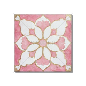 Pink Geometric Ceramic Tile Pink And White Kitchen Backsplash Tile Elegant Design Bathroom Wall Tiles Decorative Ceramic Tile Free Shipping