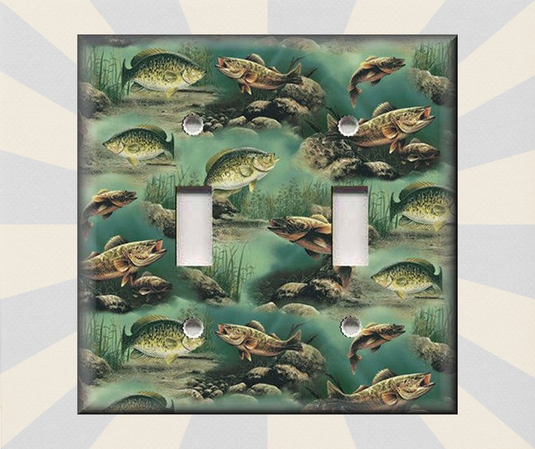 Bass Fishing Home Decor Bass Fish Home Decor Fishing Decor Metal Light