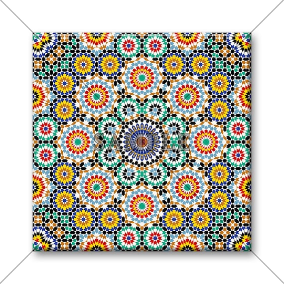 Made In The USA Decorative Floral Ceramic Wall Tile Backsplash KitchenBathroom Tiles 4x4 Tile Or 6x6 Tile Unique Ceramic Accent Tile