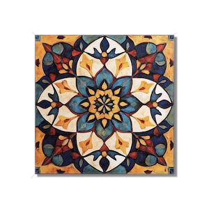 Vintage Moroccan Tile Backsplash Tile - Unique Ceramic Accent Tile - Patterned Tile Bathroom Tile - Wall Tile Kitchen Tile - Free Shipping