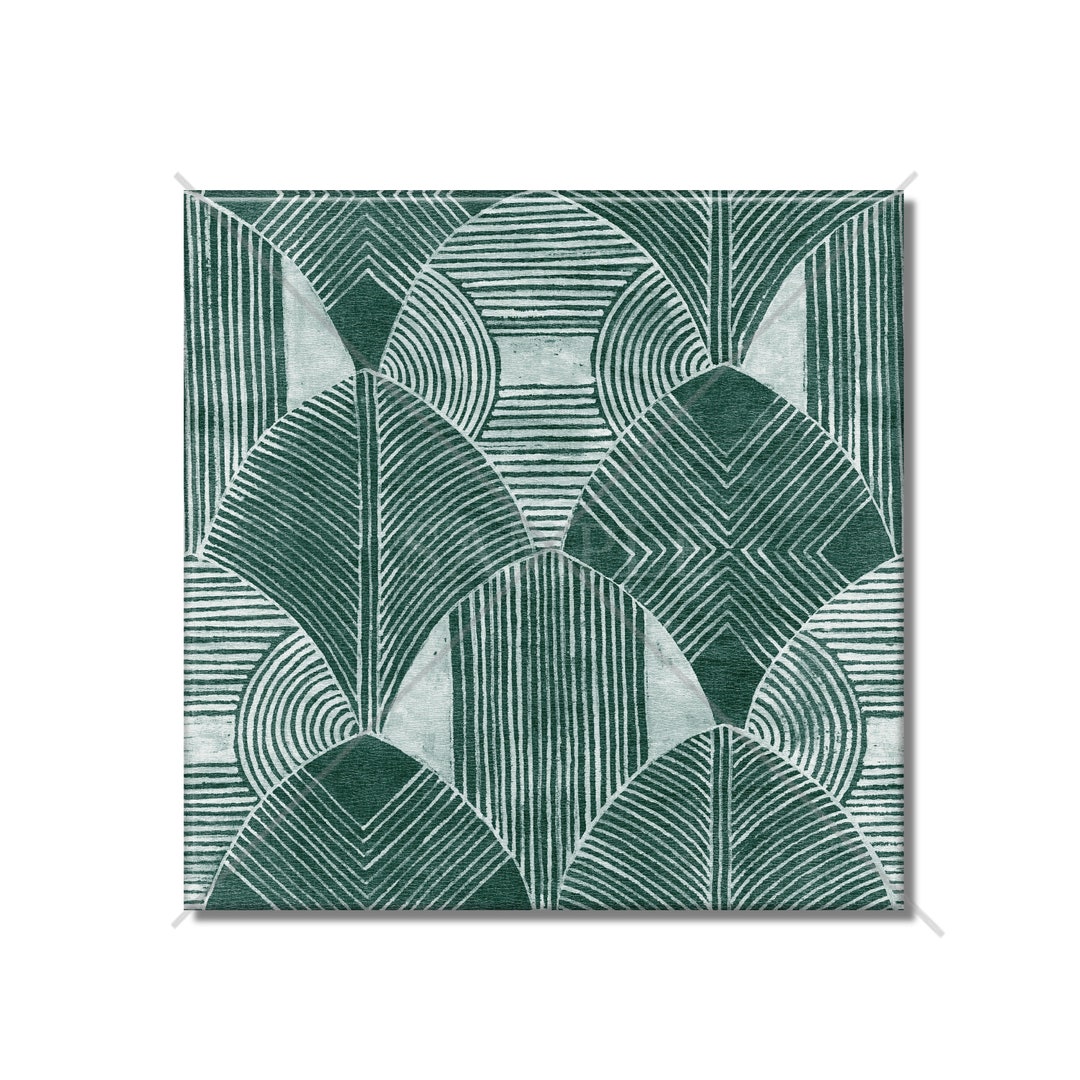 Society6 ケース Green Tiles - an abstract photograph Teal Green Ceramic Tile Vintage Art Deco Design Kitchen