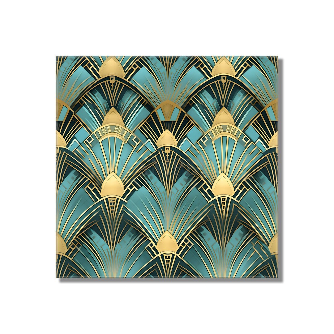Ceramic Tile Art Deco Design Turquoise Blue Kitchen Backsplash Tile ... - Dubquoise Tile Design For Walls