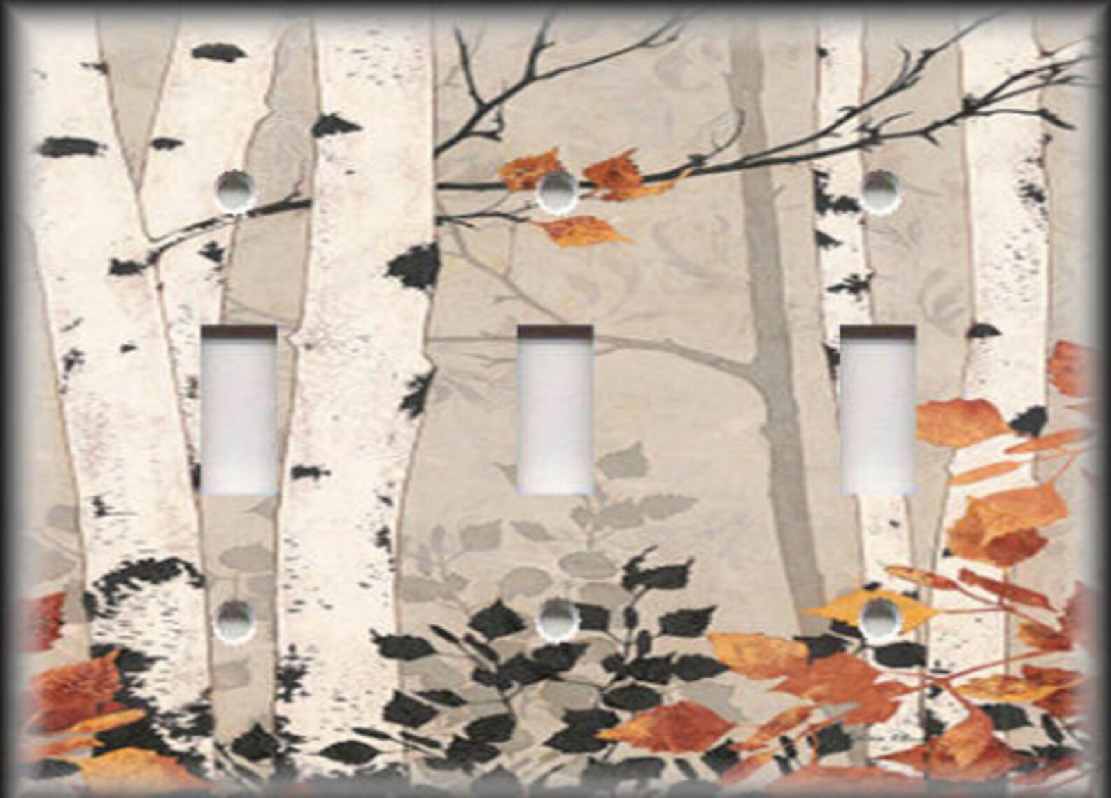 Birch Tree Switch Plate Rustic Woods Tree Decor Cabin Decor - Etsy