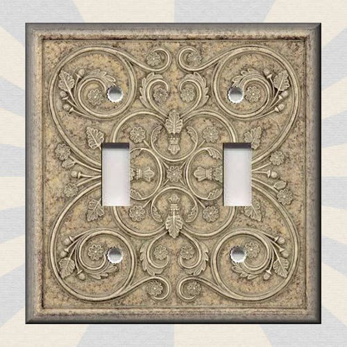 French Pattern Design Purple Decor French Decor Metal Light Etsy