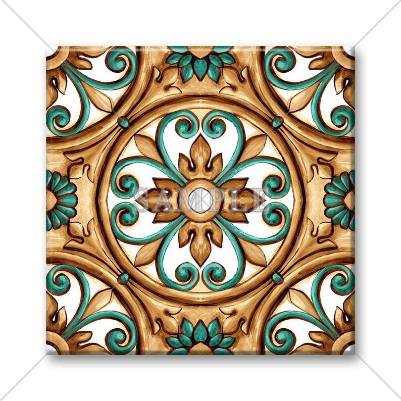Unique Ceramic Accent Tile Decorative Italian Tile Design Etsy