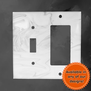 Over 7000 Designs Toggle Rocker Metal Switch Plate Cover - You Choose From Any Design I Offer - Custom Made Metal Switch Plate Covers