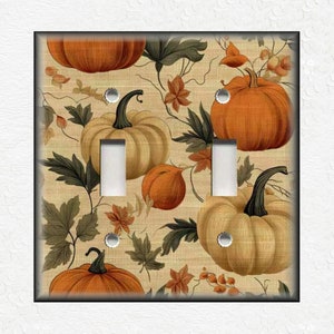 Vintage Pumpkins Design Switch Plate Covers And Outlet Covers - Unique Decorative Wall Plates - Fall Pumpkin Home Decor - Free Shipping
