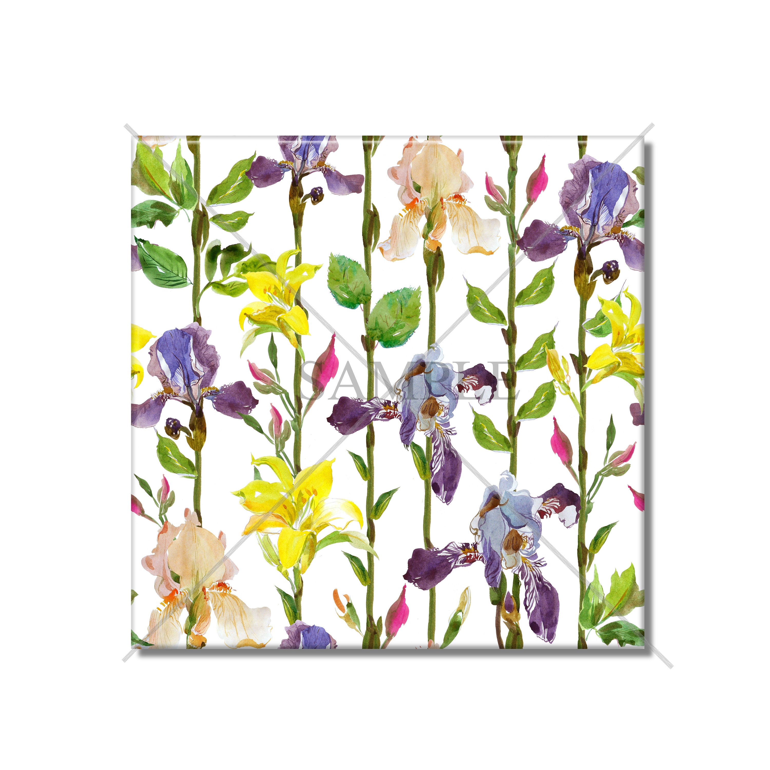 Floral Ceramic Wall Tiles Backsplash Kitchen Tile Bathroom Etsy