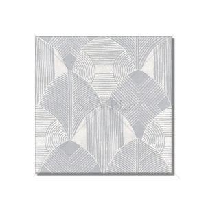 Blue Gray Art Deco Ceramic Tile Vintage Design Kitchen Backsplash Tile - Bathroom Tile - Ceramic Accent Tile Backsplash Tile Fireplace Tile