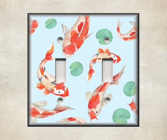 Koi Fish Art Design Home Decor Metal Light Switch Cover Switch Plate Covers  and Outlet Covers Zen Koi Fish Decor Free Shipping -  Canada