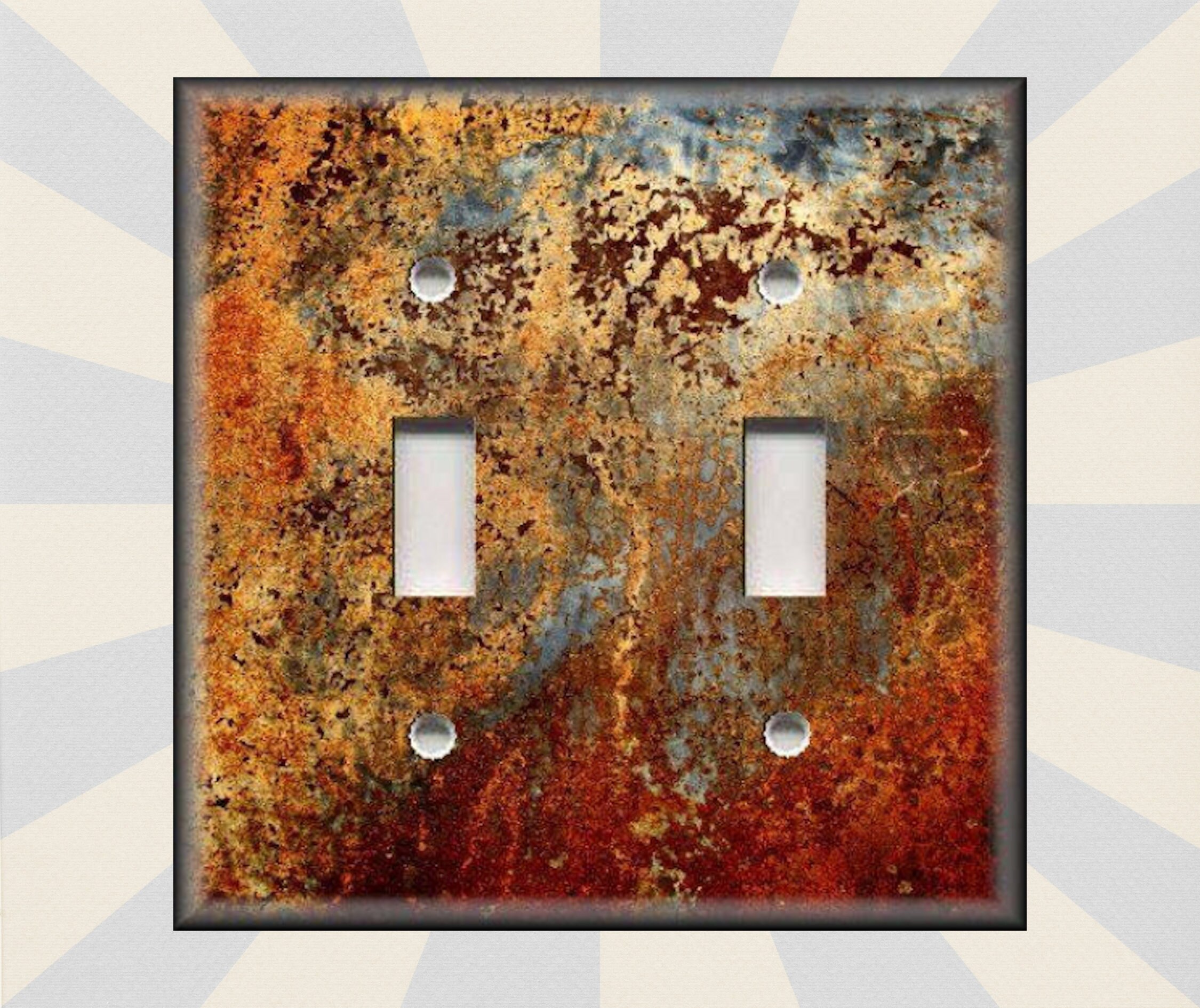 Metal Switch Plate Covers Image Of Aged Copper Patina Etsy