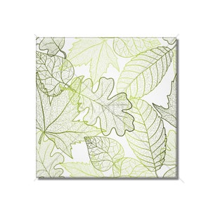 Green Leaf Ceramic Kitchen Backsplash Tile - Continuous Leaf Design Ceramic Tile - Ceramic Leaf Bathroom Wall Tiles - Tile With Leaves