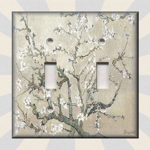 Van Gogh Switch Plate Covers Almond Blossoms Decor  - Metal Light Switch Plate Cover - Switch Plates And Outlet Covers Free Shipping