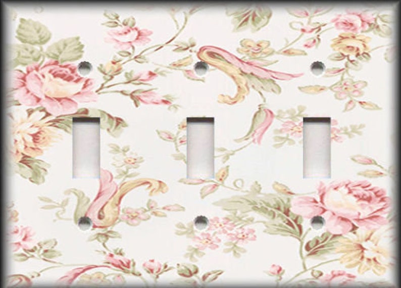 Floral Victorian Pink Roses Home Decor Flowers Rose Home Decor Etsy