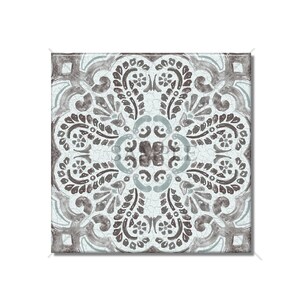 Blue And Brown Patterned Ceramic Tile - Multi Colored Vintage Design Ceramic Kitchen Backsplash Tile - Ceramic Bathroom Wall Tiles