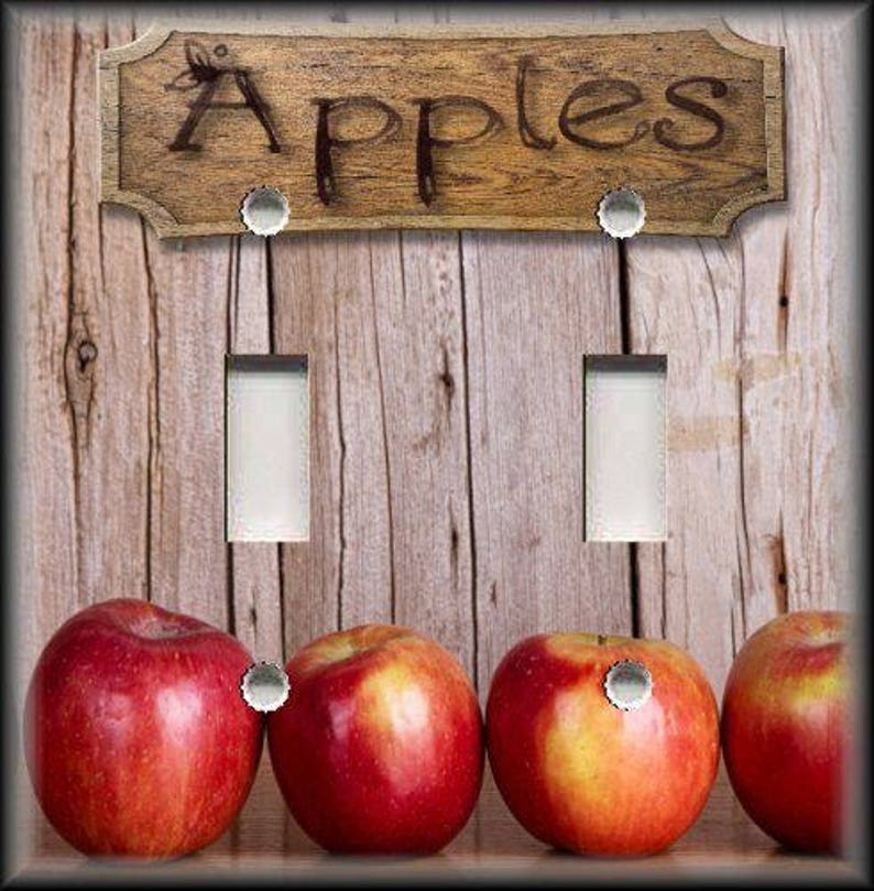 Apple Decor Red Apple Decor Country Kitchen Apples Home Decor Etsy