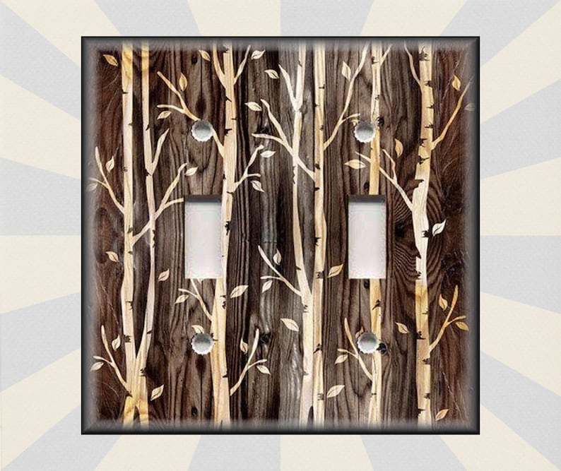 Light Switch Plate Cover Toggle Switchplate Outlet Cabin Wall Sticker Home Decor