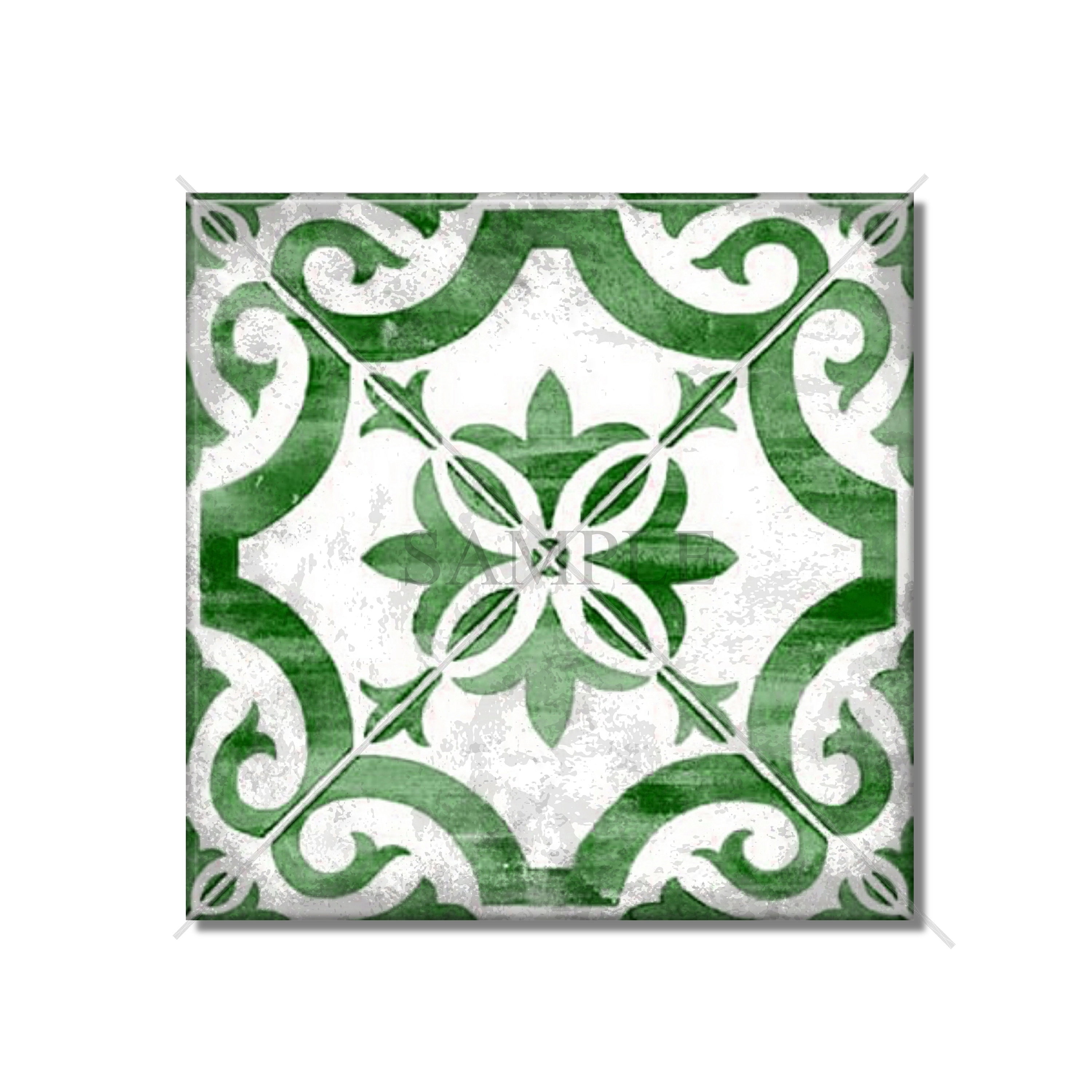 Moroccan Tile Green - Etsy