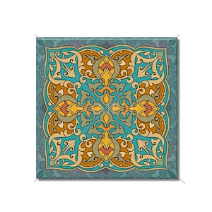 Vintage Moroccan Tile Design Decorative Ceramic Accent Tiles - Backsplash Tile Kitchen Tile Bathroom Tile Patterned Ceramic Tiles