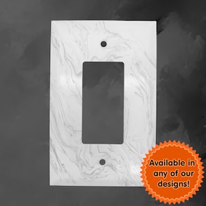 Over 7000 Designs Jumbo Oversized Rocker GFI Cover Metal Switch Plate Cover - You Choose From Any Design I Offer - Custom Made Switch Plates