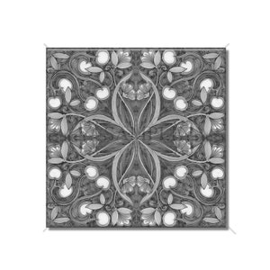 Art Nouveau Vintage Ceramic Tile Gray White Decorative Art Nouveau Design Tile - Kitchen Backsplash Tile - Bathroom Wall Tile Patterned Tile