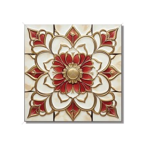 Red Ceramic Tile Unique Patterned Red Kitchen Backsplash Tiles Red Bathroom Tiles Red Accent Tiles Red Fireplace Tile