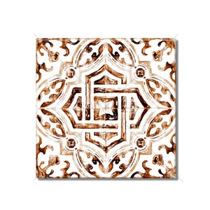 Brown Ceramic Tile - Bathroom Tile - Decorative Ceramic Tile Backsplash ...