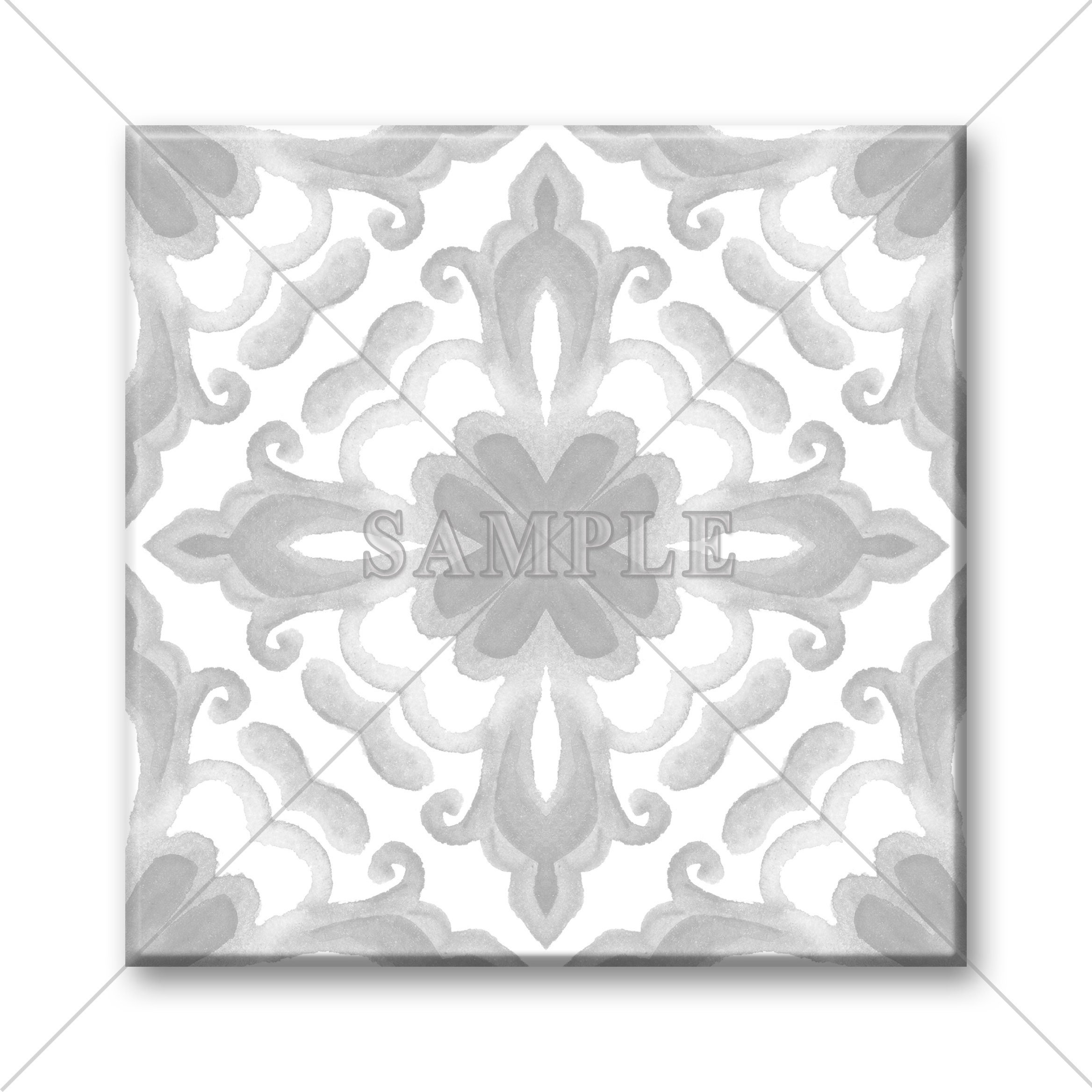 Made In The USA Decorative Floral Ceramic Wall Tile Backsplash KitchenBathroom Tiles 4x4 Tile Or 6x6 Tile Unique Ceramic Accent Tile